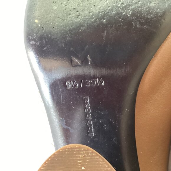 Mercedes Castillo Leather Animal Print Mules Women's Size: 9.5/39.5 - Picture 4 of 15